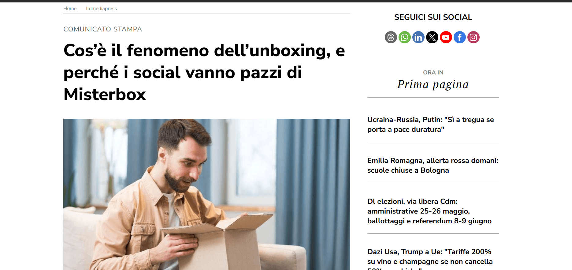 Cos’è il fenomeno dell’unboxing, e perché i social vanno pazzi di Misterbox