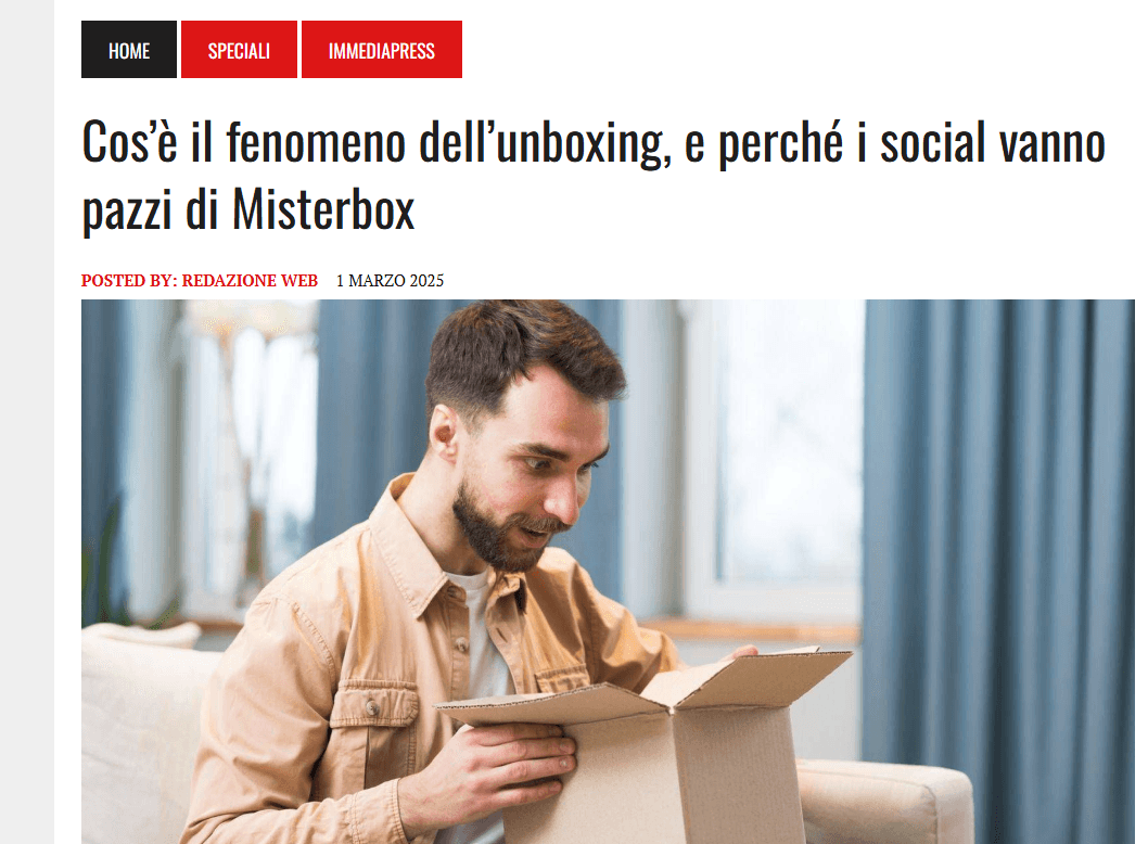 Cos’è il fenomeno dell’unboxing, e perché i social vanno pazzi di Misterbox