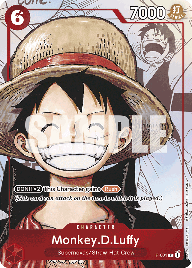 Monkey.D.Luffy P-001 Alternate Art – Promotion Cards