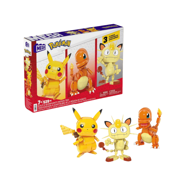 Mega Pokémon Pikachu, Charmander e Meowth