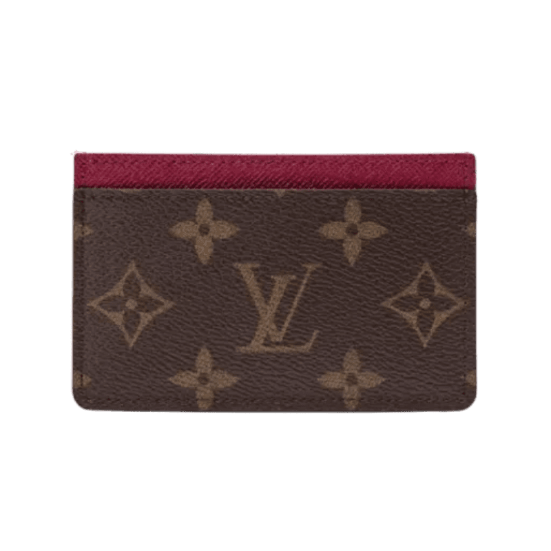 Porta Carte Monogram Fuchsia