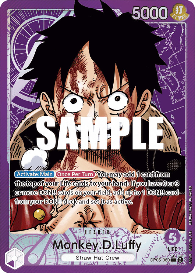 Monkey.D.Luffy OP05-060 Alternate Art Leader – Awakening of the New Era
