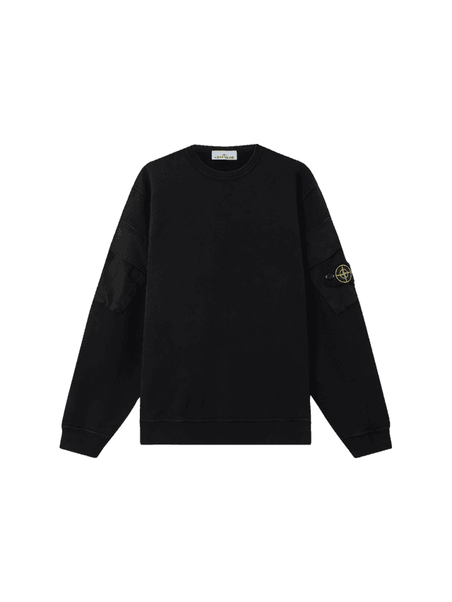 Stone Island Felpa girocollo oversize stampa Desert