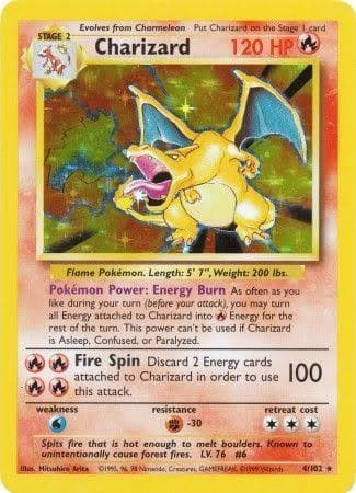 Charizard Set Base Unlimited 4/102 – Set Base