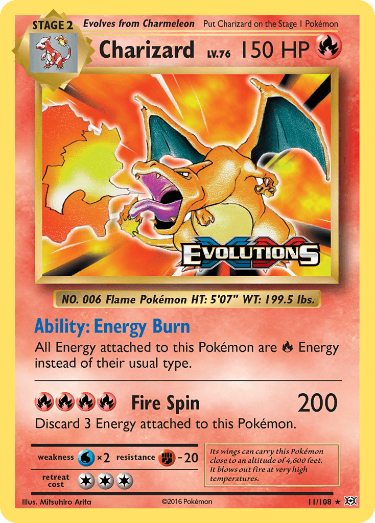 Charizard 11/108 – Evoluzioni