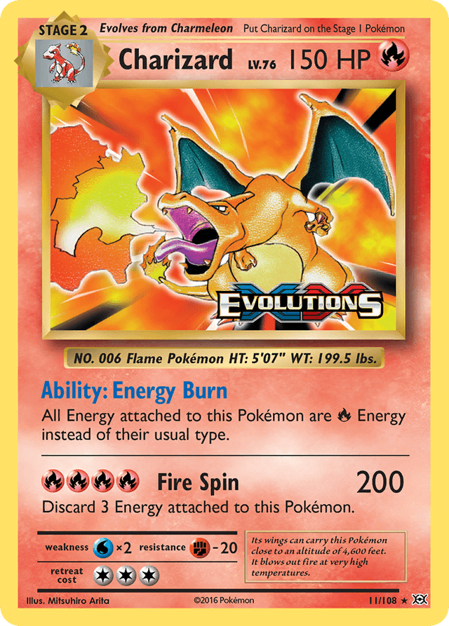Charizard 11/108 – Evoluzioni