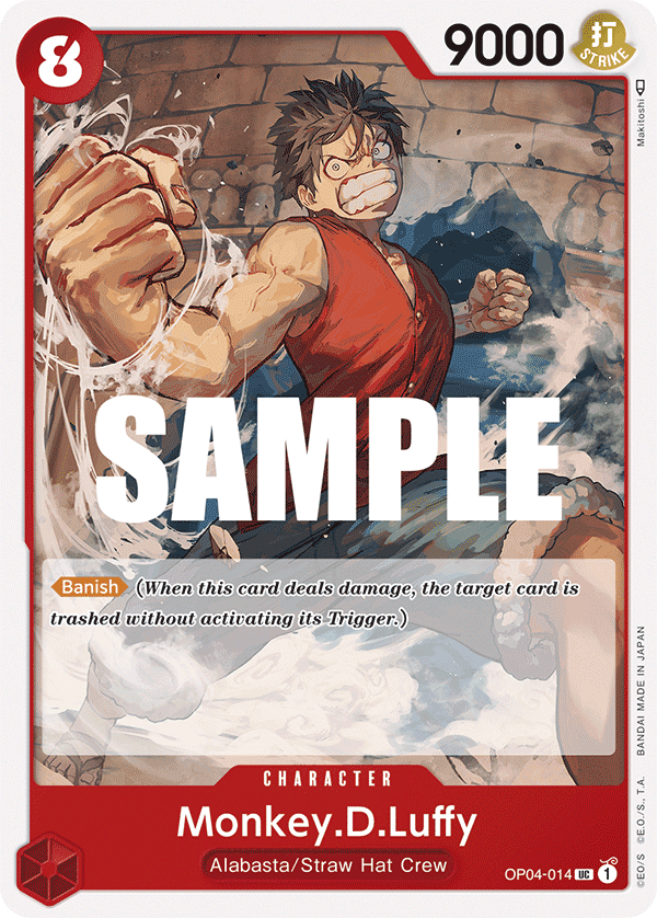 Monkey.D.Luffy OP04-014 Pre-Release Promo – Kingdoms of Intrigue