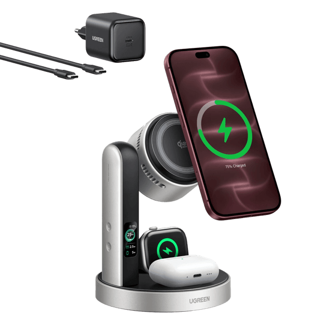 UGREEN MagFlow Pro 3-in-1 Wireless Charging Stand