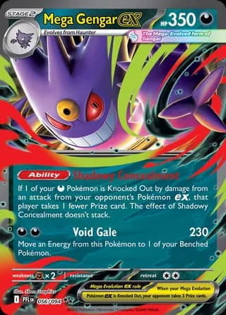 Mega Gengar ex 056/094 Double Rare – Fiamme Spettrali
