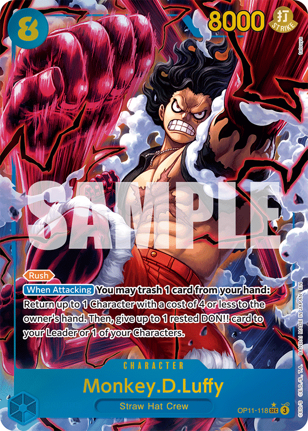 Monkey.D.Luffy OP11-118 Alternate Art – A Fist of Divine Speed