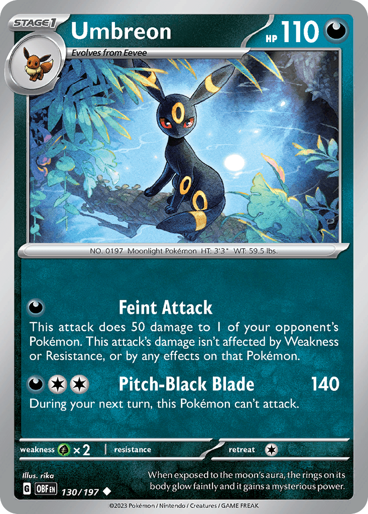 Umbreon 130/197 – Obsidian Flames – EN