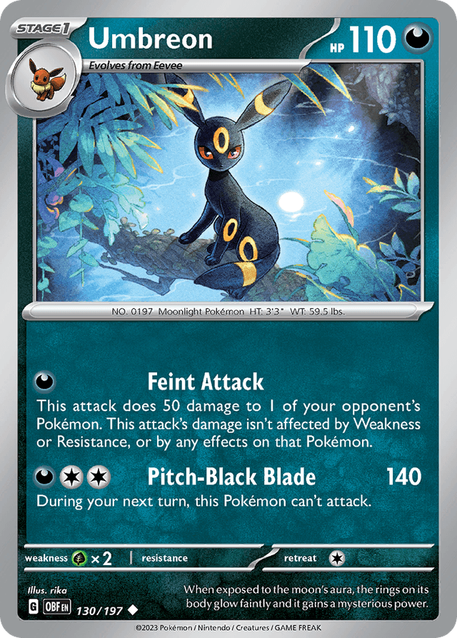 Umbreon 130/197 – Obsidian Flames – EN
