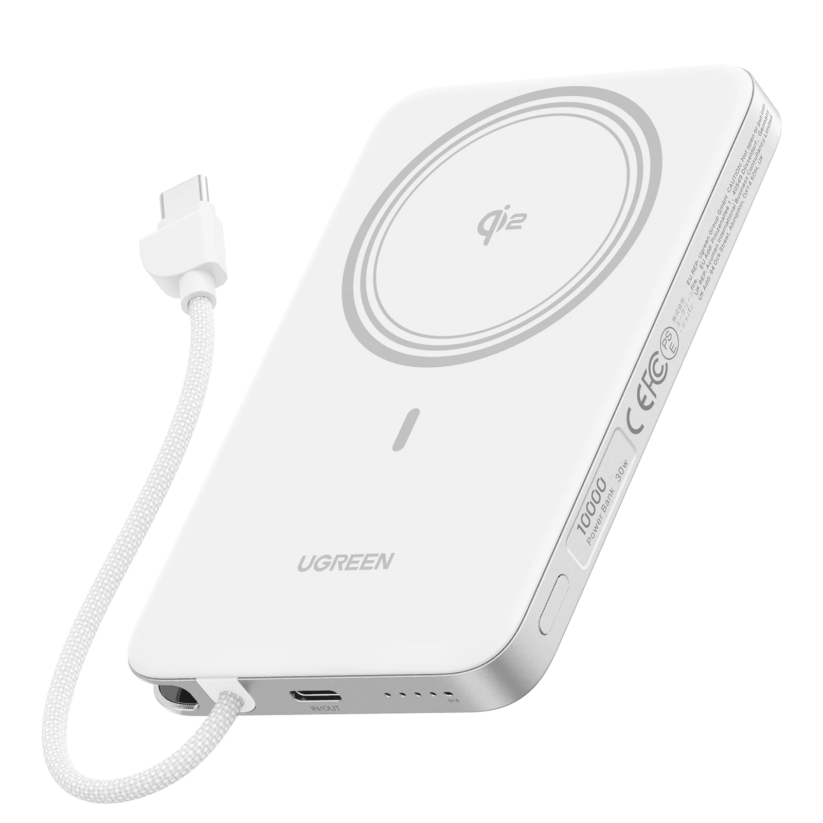 UGREEN MagFlow Air Powerbank Magnetico 10000mAh Qi2 15W