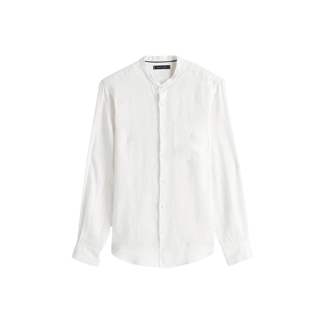 Camicia Smart Casual Slim Fit in Lino