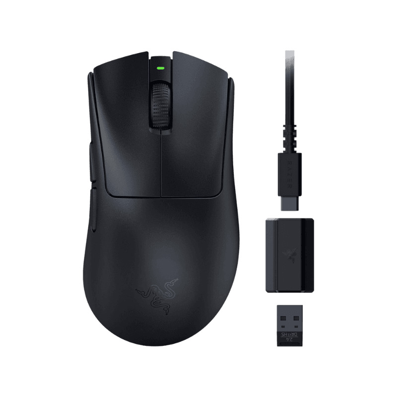 Razer DeathAdder V3 HyperSpeed Mouse Wireless Ultraleggero 55g con 26.000 DPI