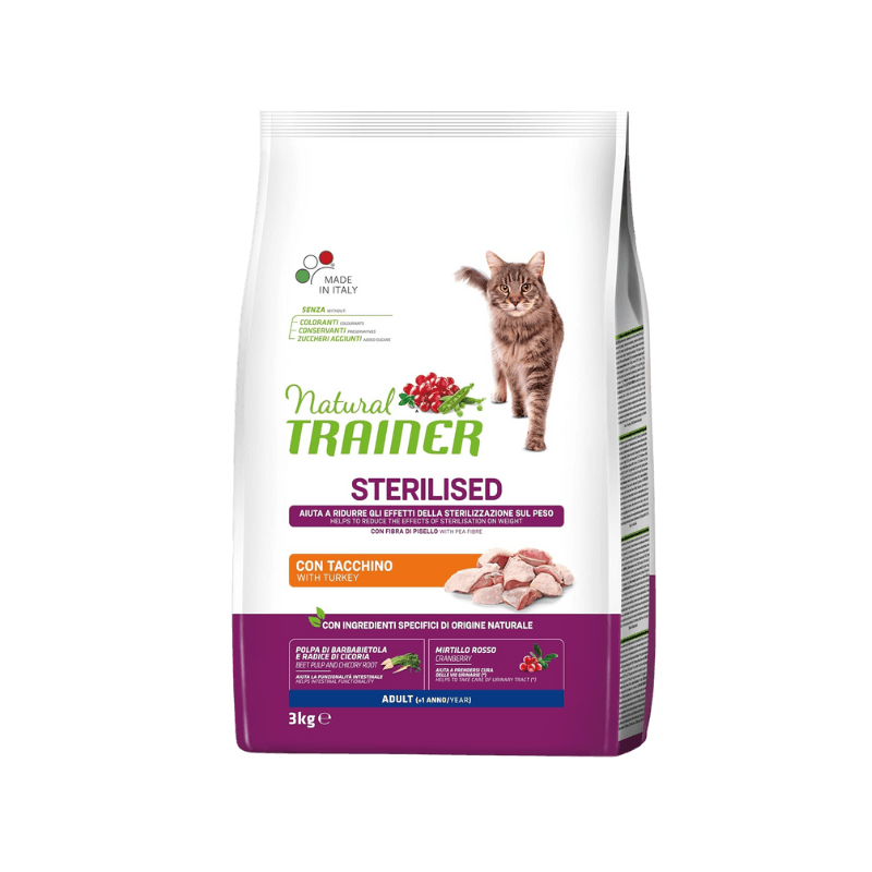 Trainer Natural Cibo per Gatti con Carni Bianche e Fibre da 3kg