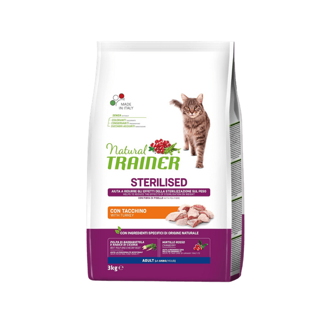 Trainer Natural Cibo per Gatti con Carni Bianche e Fibre da 3kg