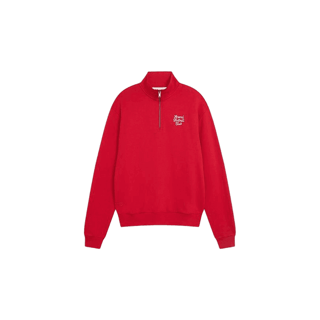 Arsenal Essentials Red Script 1/4 Zip Sweatshirt