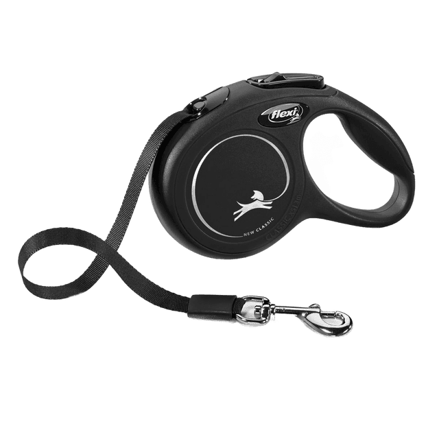 Flexi Guinzaglio New Classic Tape Nero