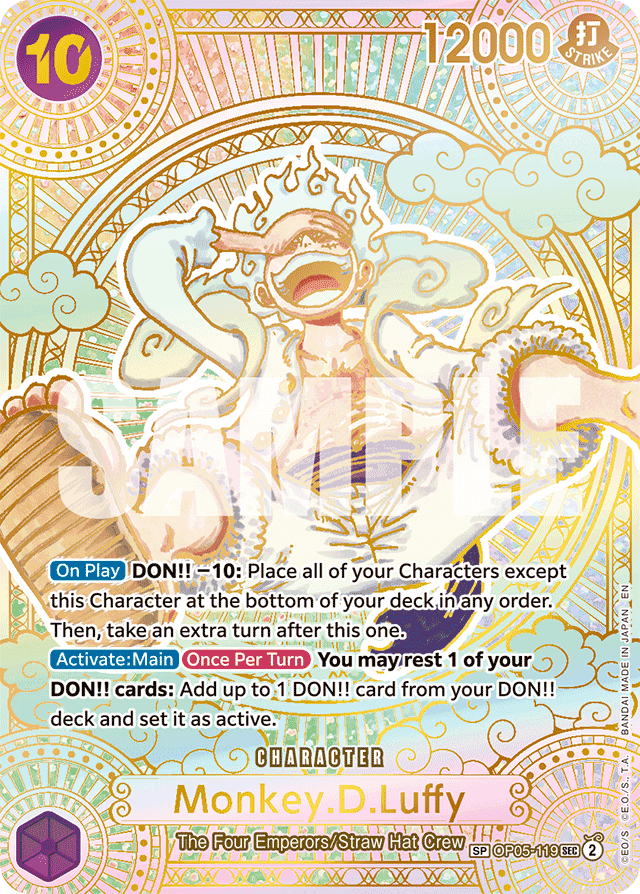 Monkey.D.Luffy OP05-119 Gold SP – A Fist of Divine Speed