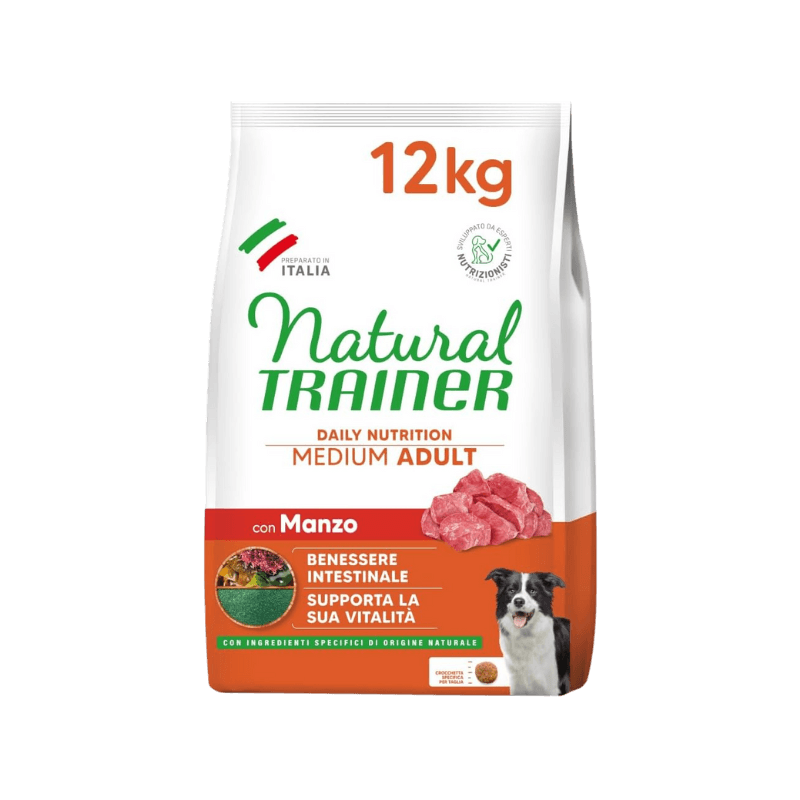 Natural Trainer Cibo per Cani con Manzo da 12kg