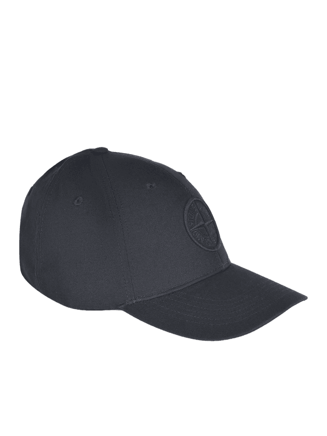 Stone Island Berretto Baseball Cotone Nero
