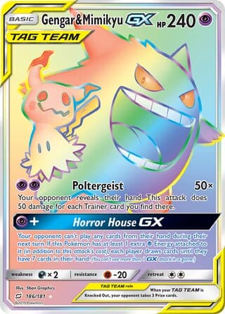 Gengar & Mimikyu-GX 186/181 – Team Up