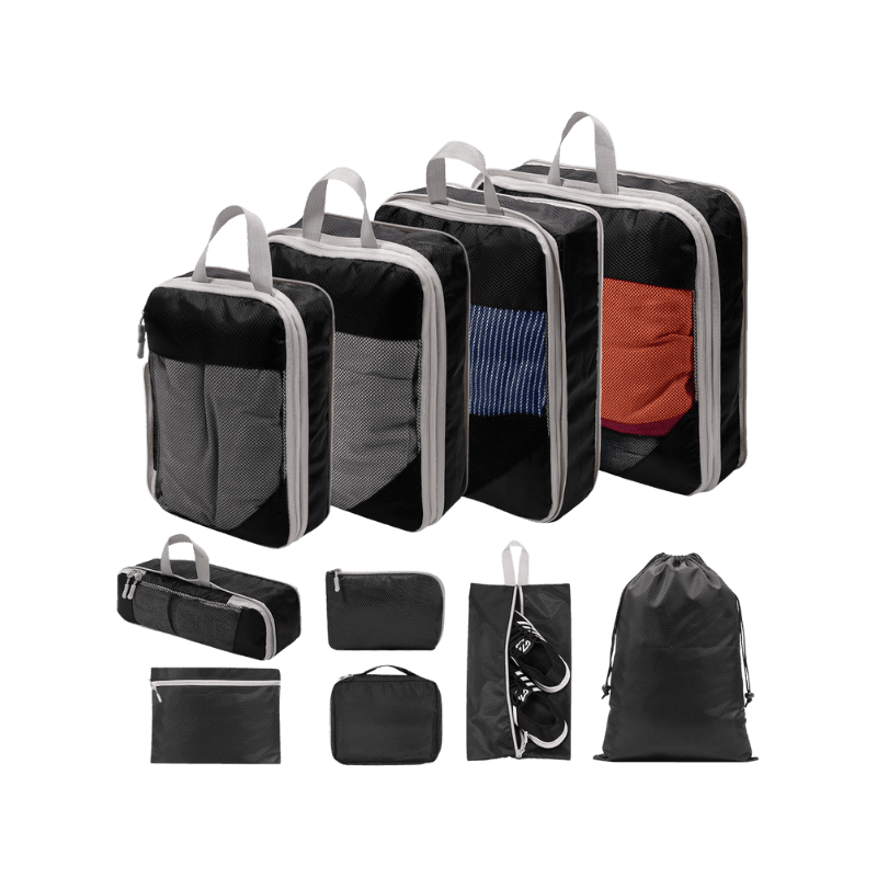 Set da 10 Pezzi di Organizer per Valigie