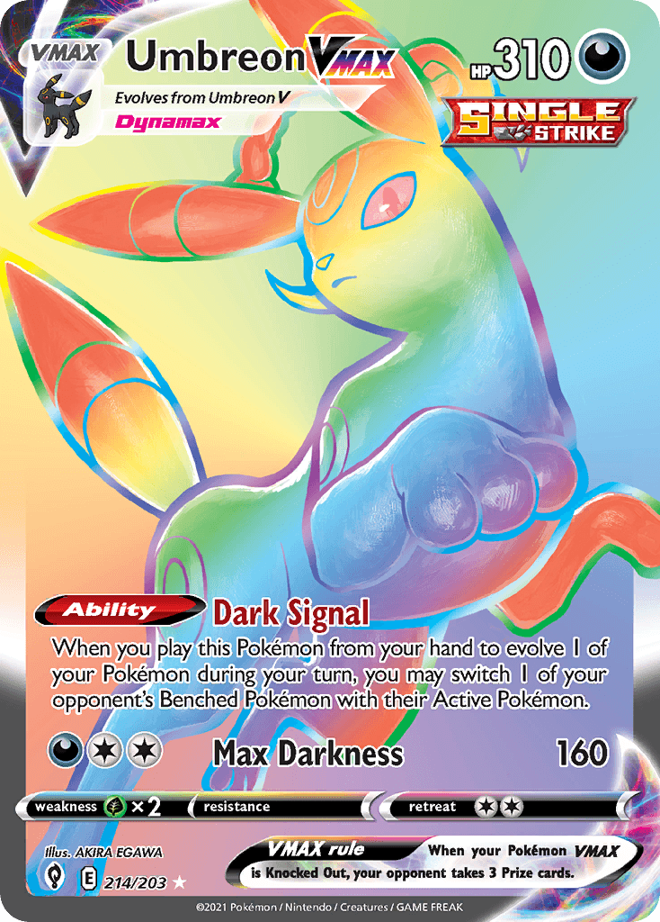 Umbreon VMAX 214/203 – Evolving Skies Rainbow – EN