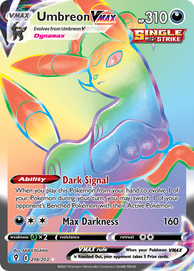 Umbreon VMAX 214/203 – Evolving Skies Rainbow – EN