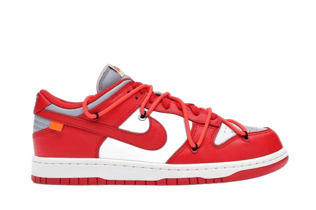 Nike Dunk Low x Off-White University Red (resale)