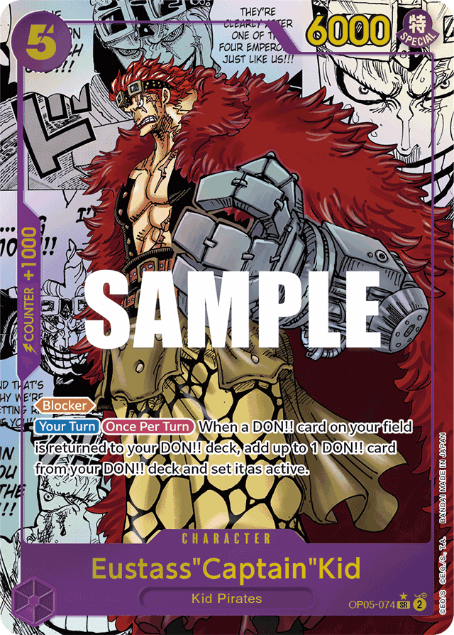 Eustass "Captain" Kid OP05-074 Manga Rare – Awakening of the New Era
