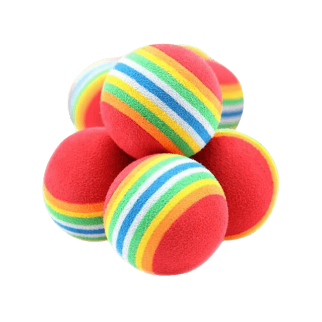 Set di 10 Palline Giocattolo Colorate per Gatti