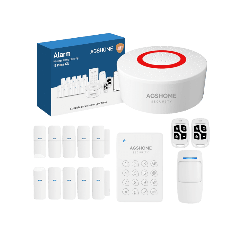 Agshome Sistema di Allarme Senza Fili da15 Pezzi con Wifi