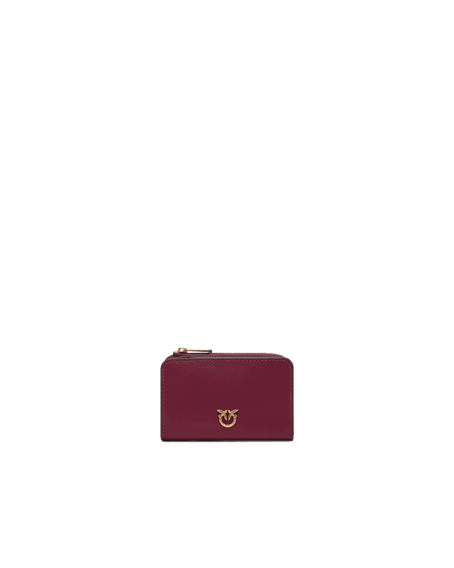 Portafoglio mini in pelle con Love Birds