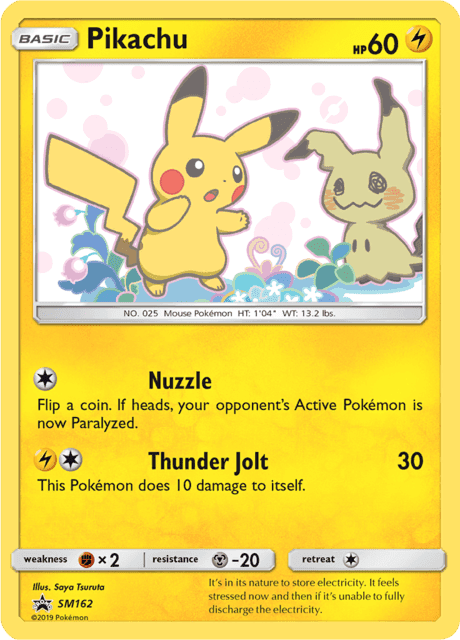 Pikachu SM162 – Sun & Moon Black Star Promo – English