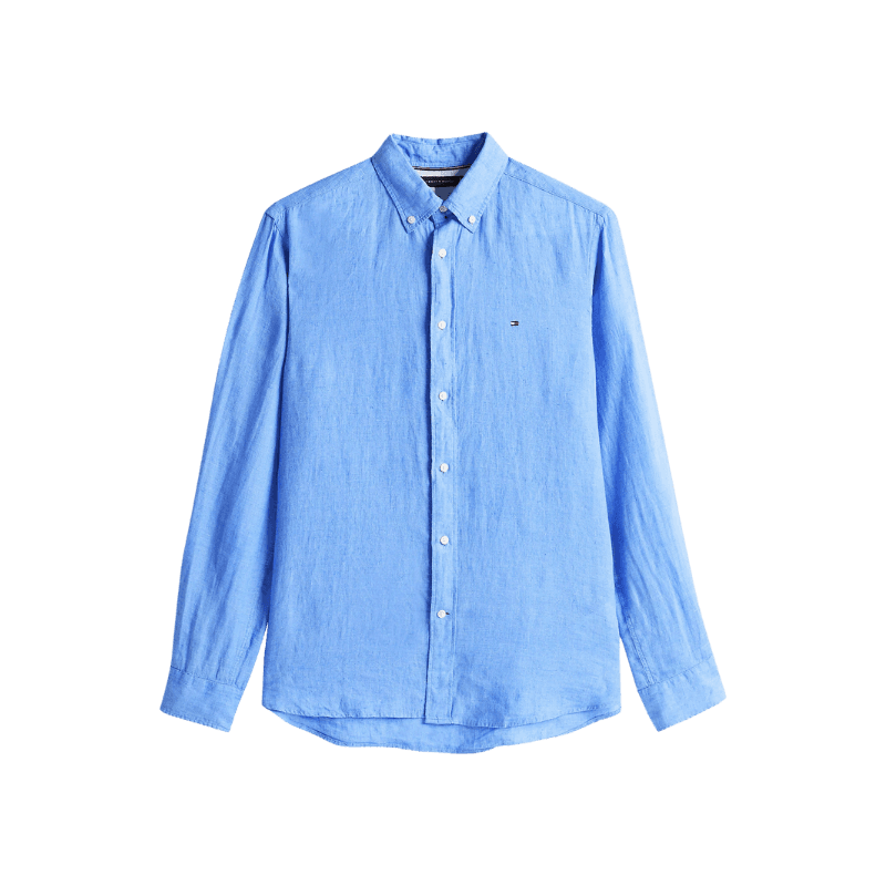 Camicia Regular Fit in Puro Lino