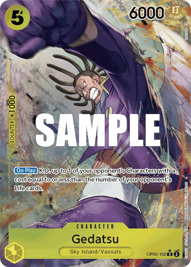 Gedatsu OP05-102 Alternate Art – Awakening of the New Era