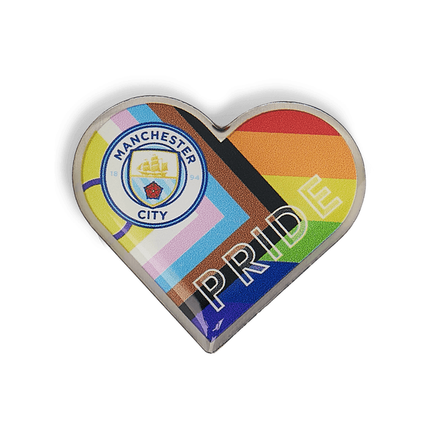 Manchester City Pride Heart Pin Badge