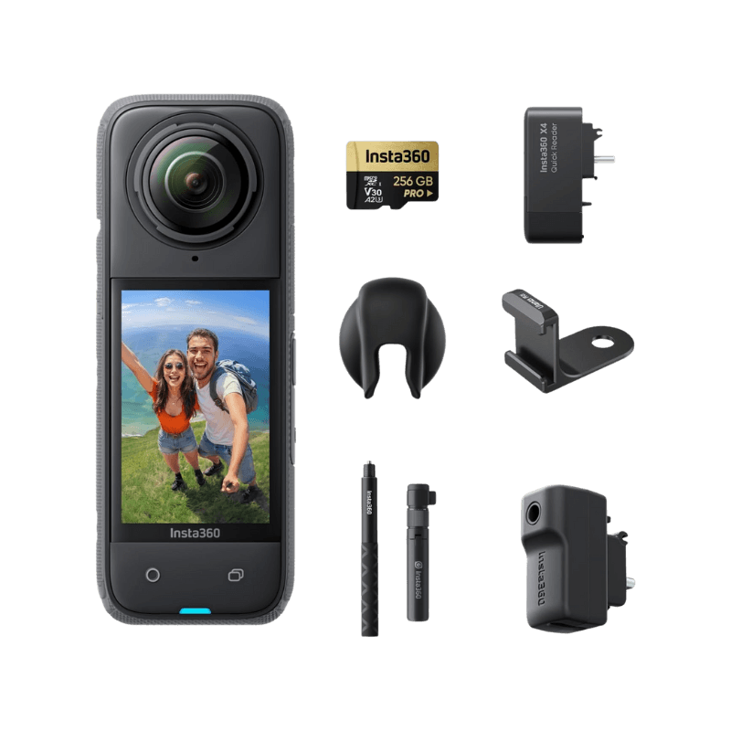 Insta360 X4 Pack Creator - Action Cam 360 8K Impermeabile con Video Grandangolari in 4K