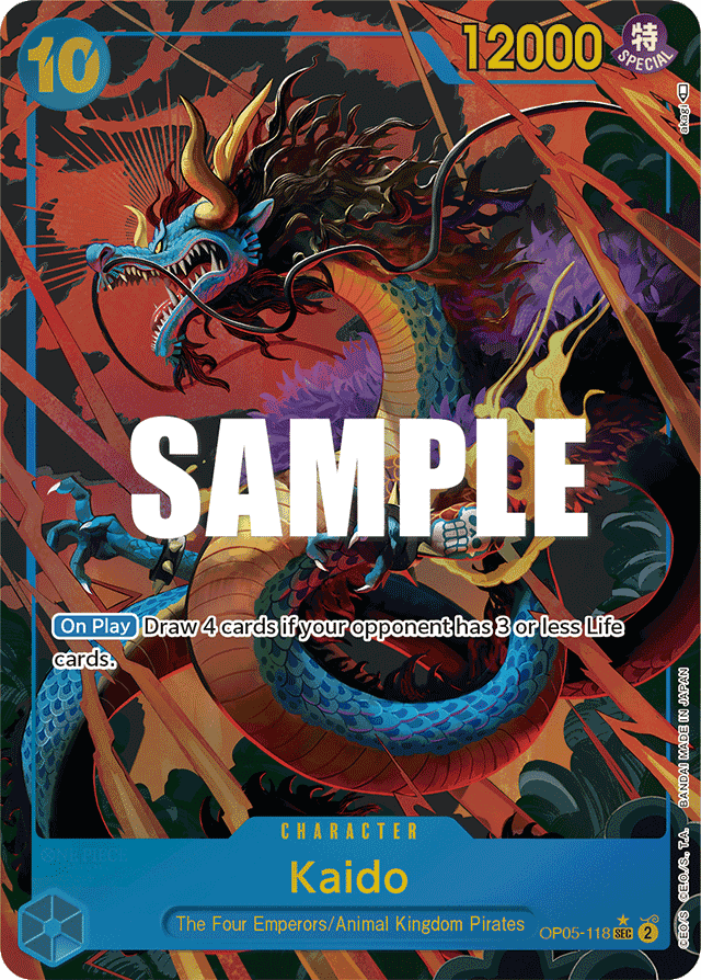 Kaido OP05-118 Alternate Art – Awakening of the New Era