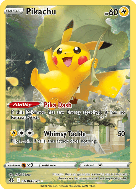 Pikachu GG30/GG70 – Crown Zenith Galarian Gallery – English