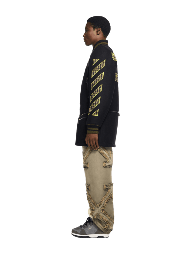 Off-White Eagle Wool Twill Varsity Coat