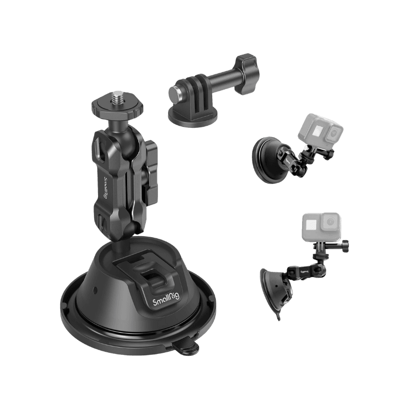 Smallrig Supporto a Ventosa a Doppio Strato per Action Cam