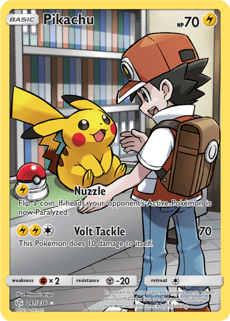 Pikachu 241/236 Character Secret Rare – Cosmic Eclipse – English