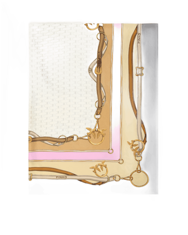 Foulard con stampa multicolor
