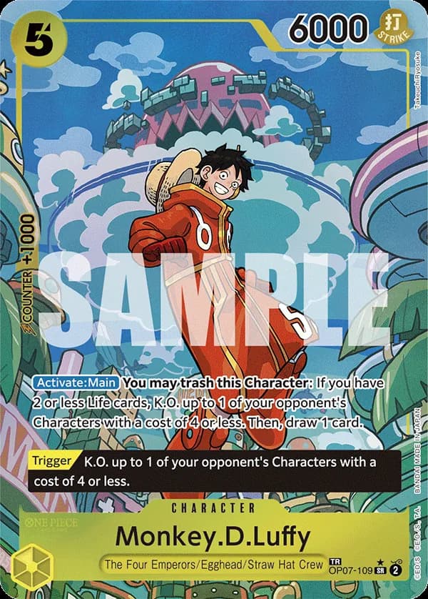 Monkey.D.Luffy OP07-109 Treasure Rare – Two Legends
