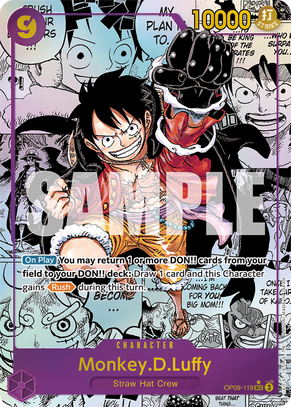 Monkey.D.Luffy OP09-119 Manga Rare – Emperors in the New World