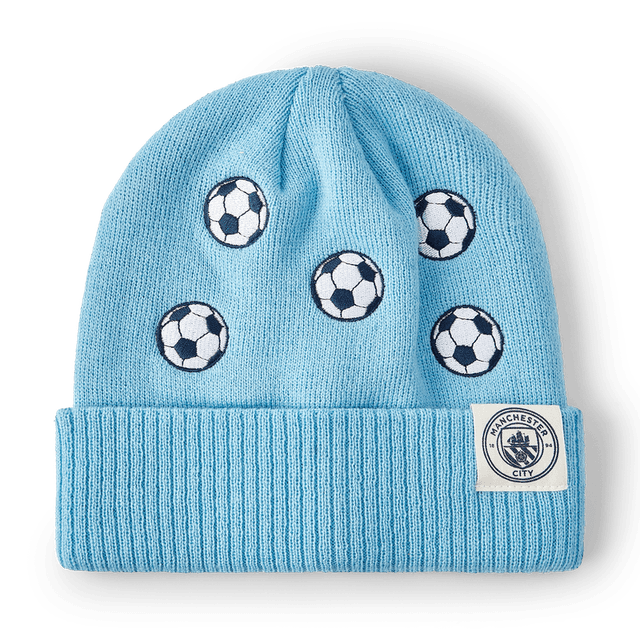 Manchester City Football Embroidered Beanie