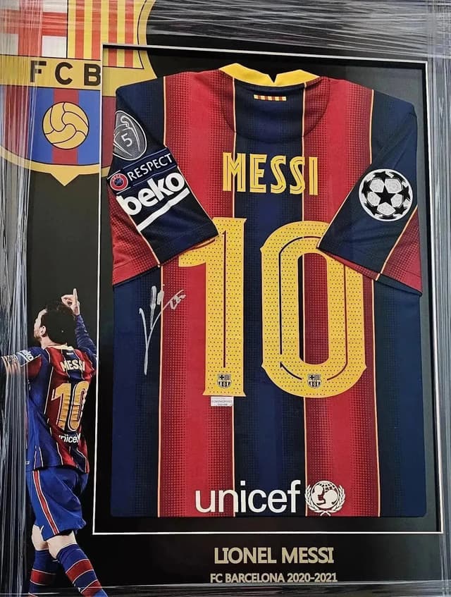 Maglia autografata Messi Barcelona 2020-21 Final Barca Season